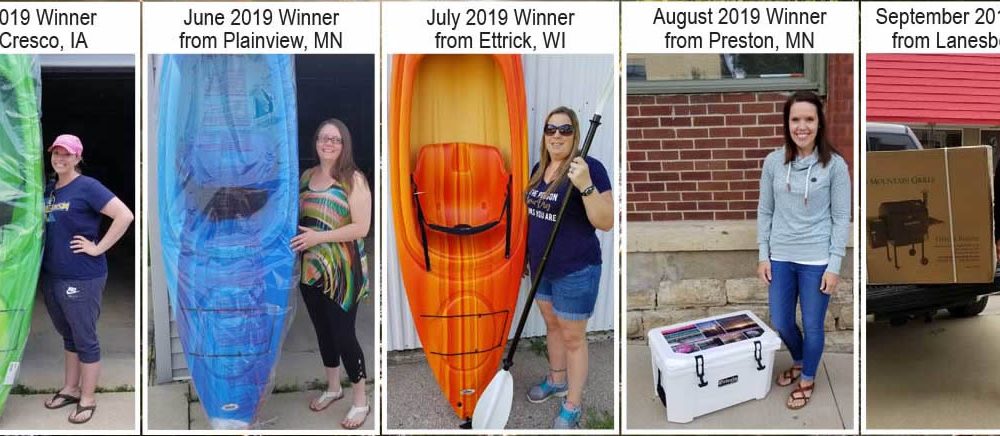 Visit Bluff Country - The Best of Bluff Country Contest Winner - Katie Harstad won a Grizzly Cooler