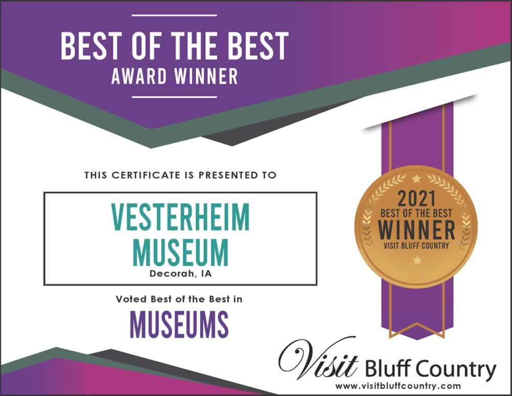 The best museum in Bluff Country at Vesterheim Museum in Decorah, IA